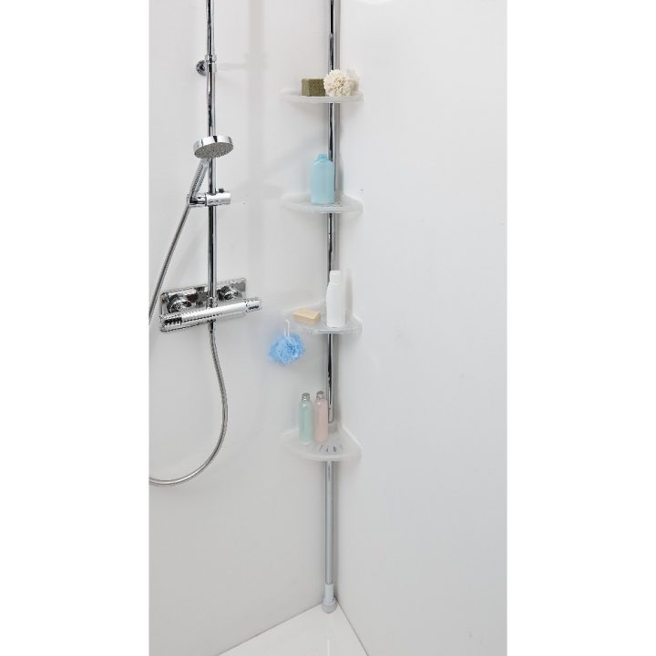 Etagère D'angle De Douche 4 Niveaux intérieur Etagere Douche Angle