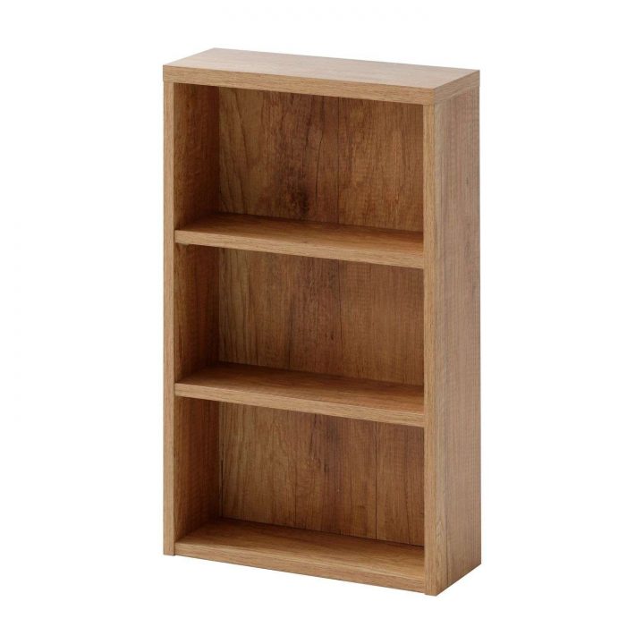 Etagère Murale De Salle De Bain Bois Oak – L. 40 X H. 65 Cm – Marron Chêne concernant Étagère Salle De Bain Bois