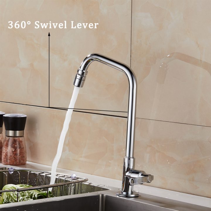 Évier De Cuisine Robinet Monobloc À Levier Pivotant Spout En intérieur Pas D Eau Chaude Sur Un Seul Robinet