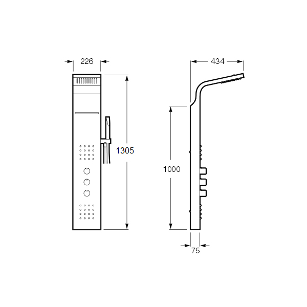 Evolution Colonne De Douche Roca pour Hydromassage Roca