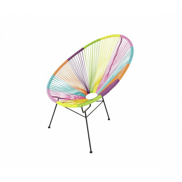 Fauteuil De Jardin Rond Multicolore | Fauteuil Jardin à Fauteuil De Jardin Rond