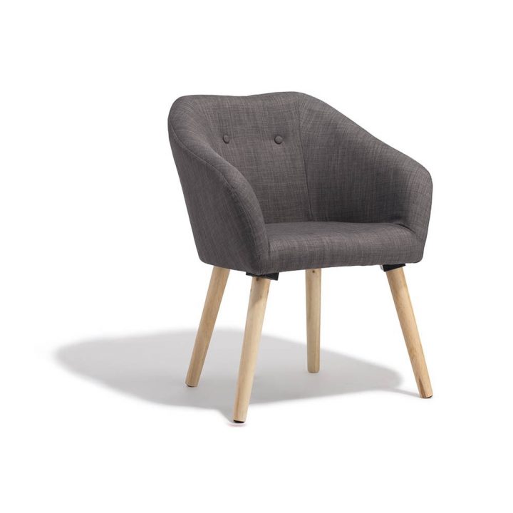 Fauteuil Gary Taupe Gifi | Fauteuil & Coussin intérieur Transat Gifi Gris