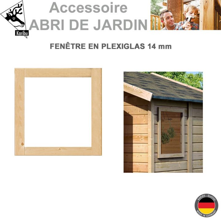 Fenêtre Fixe 14 Mm Pour Abri De Jardin concernant Gouttière Pour Abri De Jardin