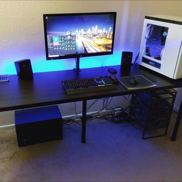 For Sale: Full Gaming Setup For $315 (With Images tout Bureau Ikea Gamer