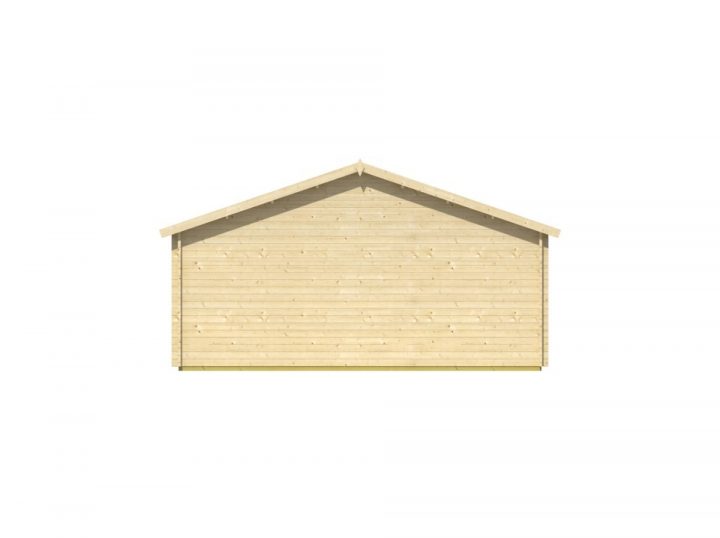 Garage Bois 2 Voitures Helsinki 44Mm – Portes Sectionnelles tout Bois Helsino