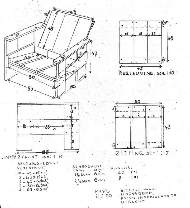Gerrit Rietveld Crate Chair Plans Plus Iso | Idées De encequiconcerne Plan Meuble Palette Pdf
