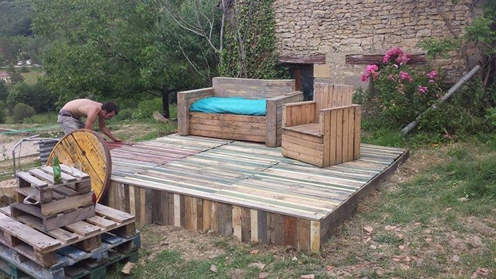 Ideas To Reuse Old Shipping Pallets | Pallet Ideas avec Terrasse En Palette