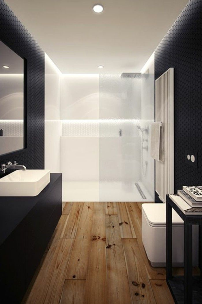 Idée Décoration Salle De Bain – Salle De Bain En Blanc intérieur Idee Salle De Bain