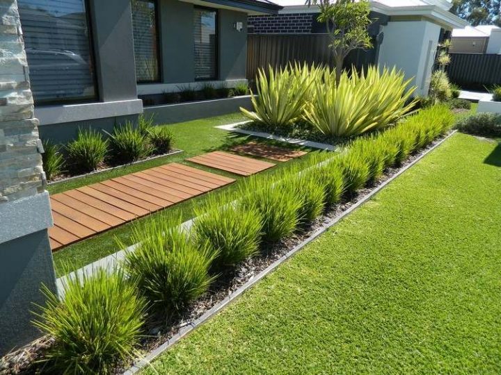 Idées Jardins Modernes – Top 20 Des Tendances Récupérées intérieur Parterre Moderne