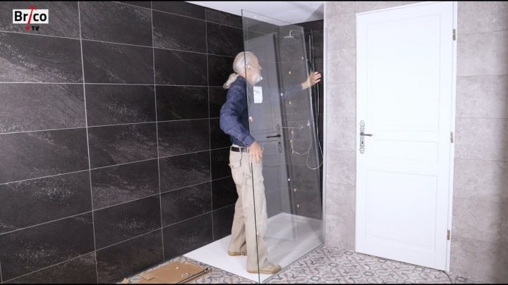 Installer Une Paroi De Douche – Tuto Bricolage Avec Robert pour Pose Cabine De Douche