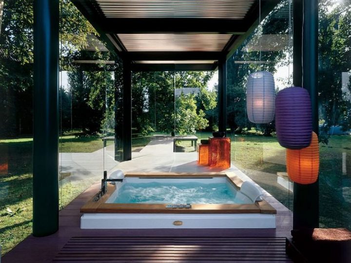 Jacuzzi Extérieur Sur Terrasse Ou Dans Le Jardin En 57 Photos tout Deco Exterieur Design