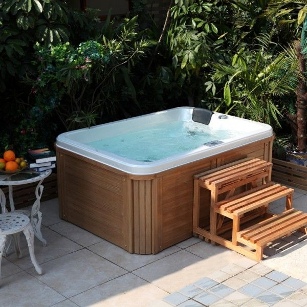 Jacuzzi Spa Extérieur | Jacuzzi Extérieur, Jacuzzi avec Amenagement Spa Gonflable Jardin