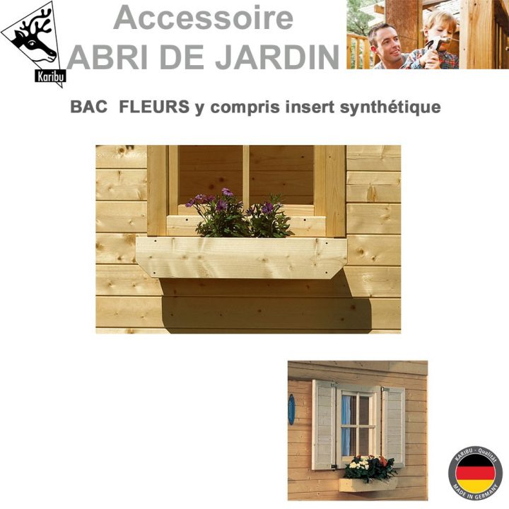 Jardinière Avec Bac À Fleurs Pour Abri De Jardin destiné Gouttière Pour Abri De Jardin