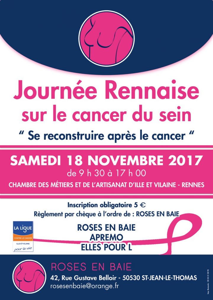 Journée Rennaise Sur Le Cancer Du Sein Le 18 Novembre pour Chambre Des Metiers Rennes