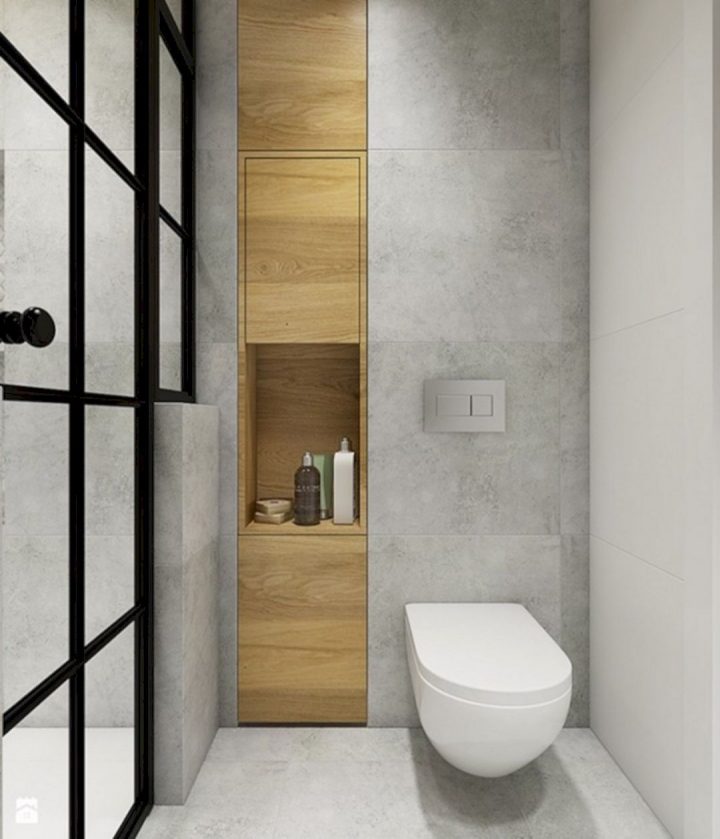 K54 Apartment: A Stylish Apartment Designed With Black-White destiné Enduit Hydrofuge Salle De Bain