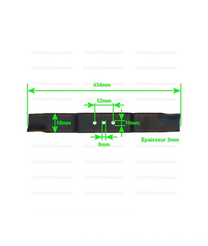 Lame Pour Tondeuse Jardipro De Référence: Euro 47 pour Tondeuse Leclerc Jardin