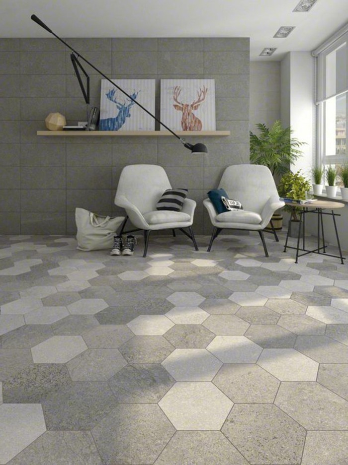 Le Carrelage Hexagonal – Une Tendance Qui Fait Son Grand concernant Carrelage Hexagonal Sol Blanc