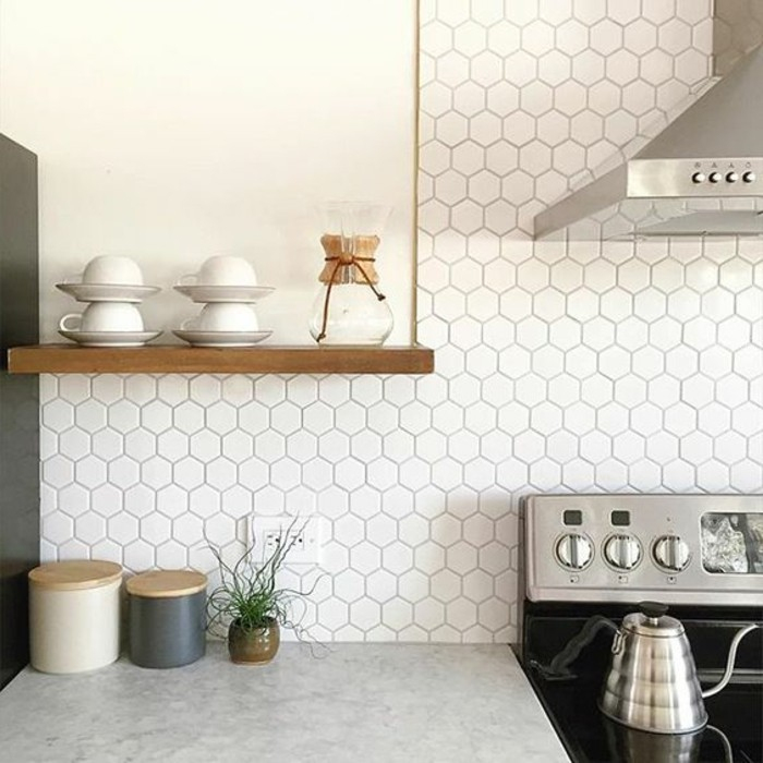 Le Carrelage Hexagonal – Une Tendance Qui Fait Son Grand dedans Carrelage Hexagonal Sol Blanc