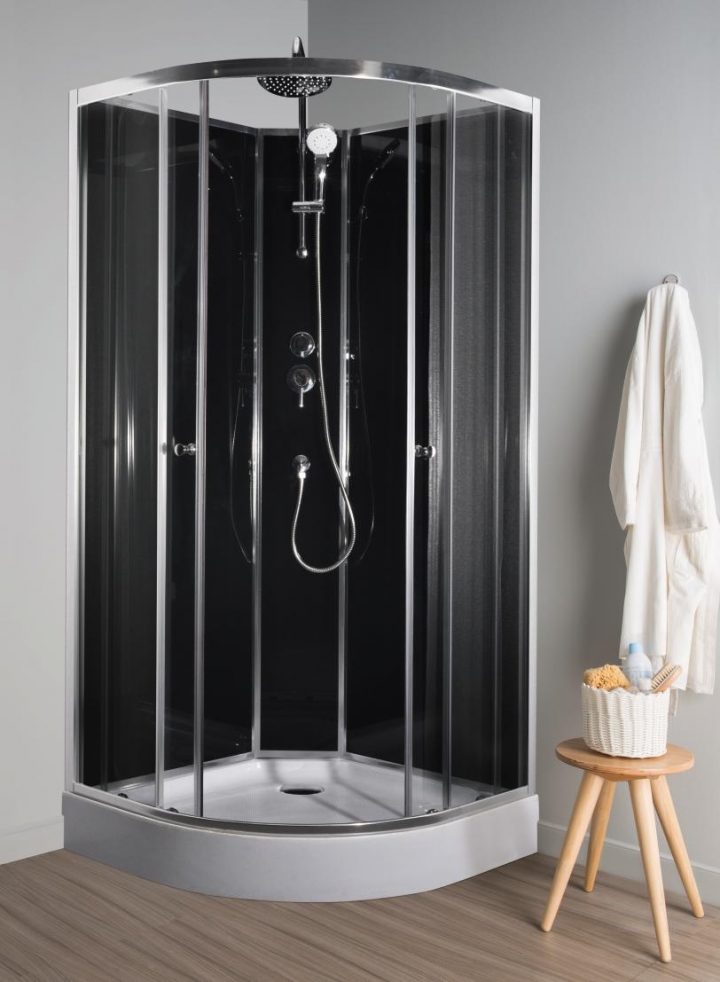 Le Noir, La Nouvelle Couleur De La Salle Bains | Trouver Des avec Cabine De Douche Mr Bricolage