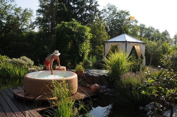 Le Spa Gonflable, Pour Ou Contre serapportantà Amenagement Spa Gonflable Jardin