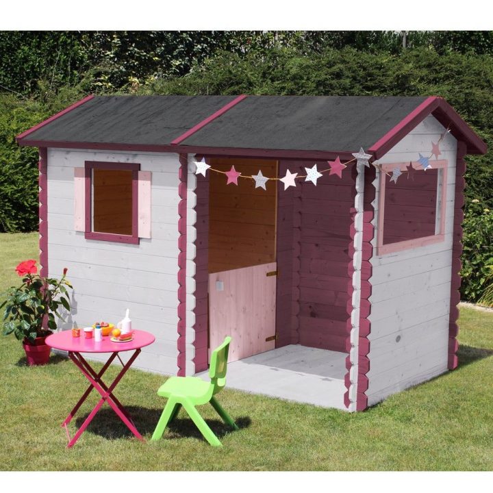 Maisonnette Enfant Bois Lison – Gamm Vert dedans Cabane Pour Enfant