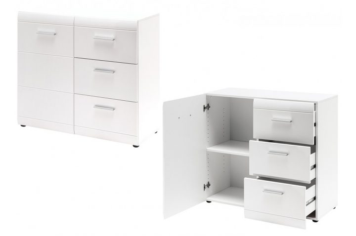 Meuble Commode Blanc Laqué Pas Cher – Trendymobilier intérieur Meuble Blanc Laqué Chambre