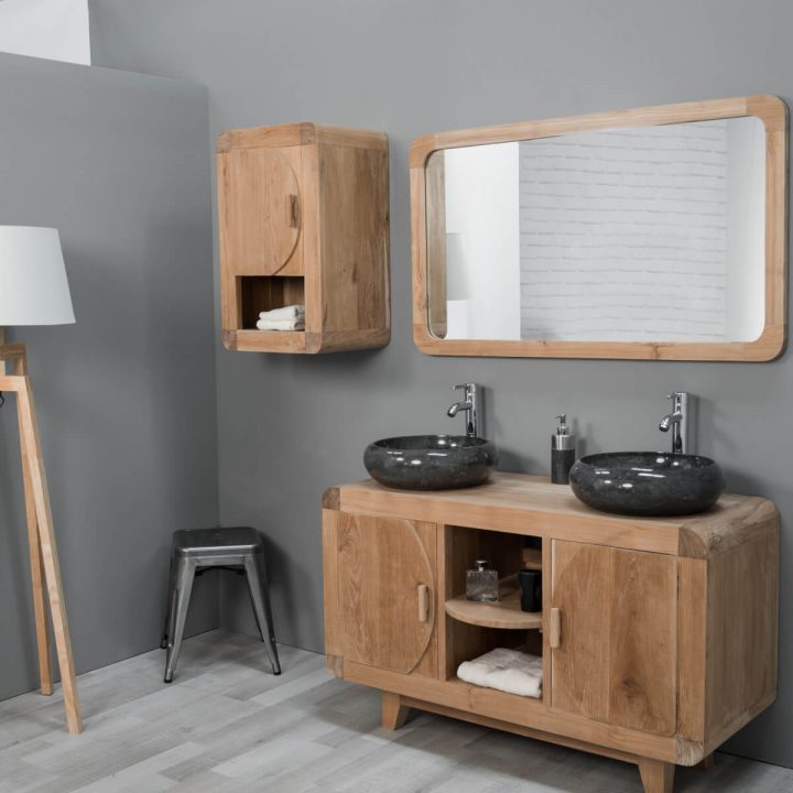 Meuble Salle De Bain Bois 120 Cm | Bright Shadow Online encequiconcerne Meuble Salle De Bain Bois Clair