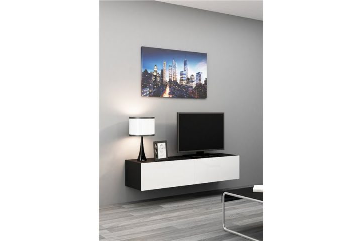 Meuble Tv Design Suspendu Vito 140Cm – Chloe Design tout Meuble Tv Suspendu But