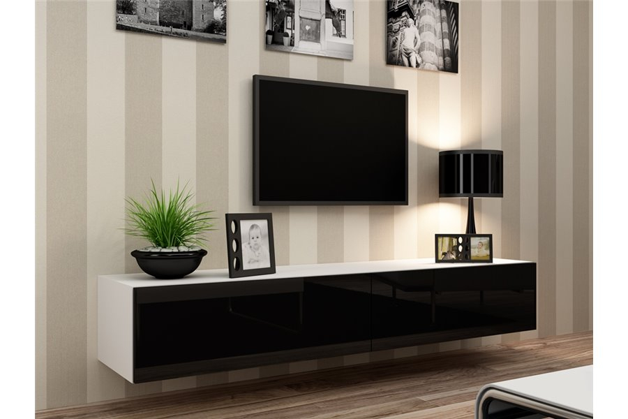 Meuble Tv Design Suspendu Vito 180Cm - Chloe Design destiné Meuble Tv But