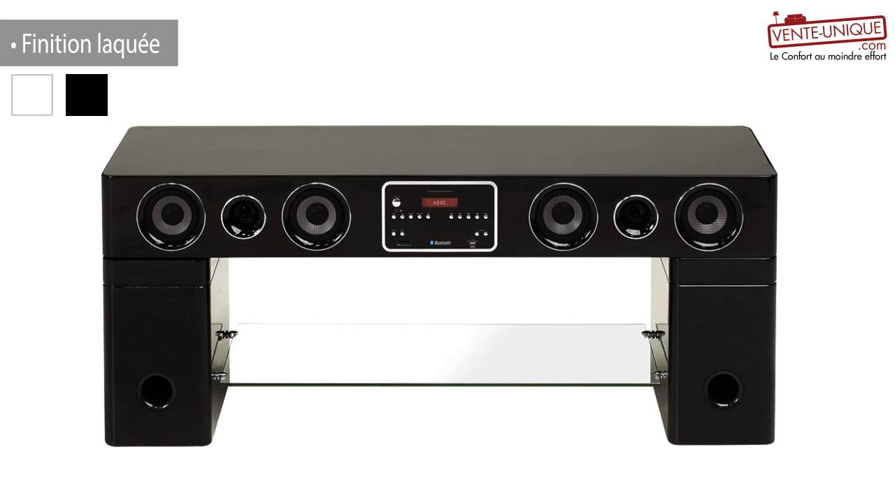 Meuble Tv Home Cinéma Intégré Watts Ii - Bluetooth avec Meuble Tv Home Cinema Intégré