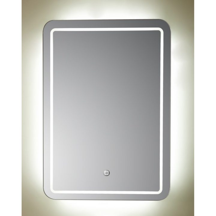 Miroir Lumineux Led Sadir H.70 X L.50 Cm serapportantà Miroir Éclairant Salle De Bain