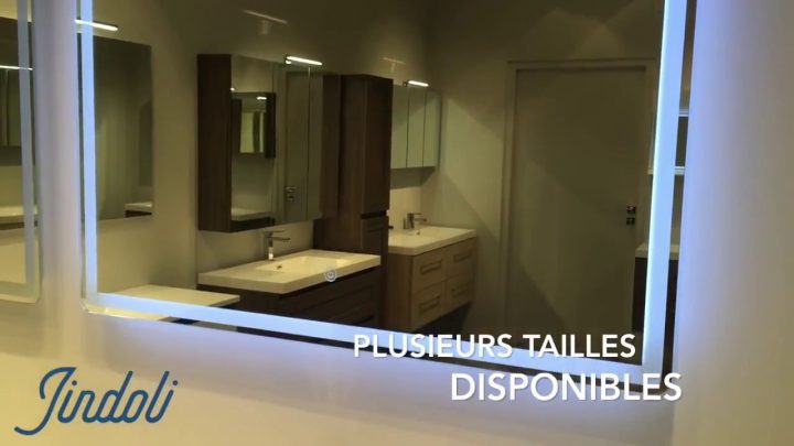 Miroir Lumineux Salle De Bain Led – Jindoli concernant Miroir Éclairant Salle De Bain