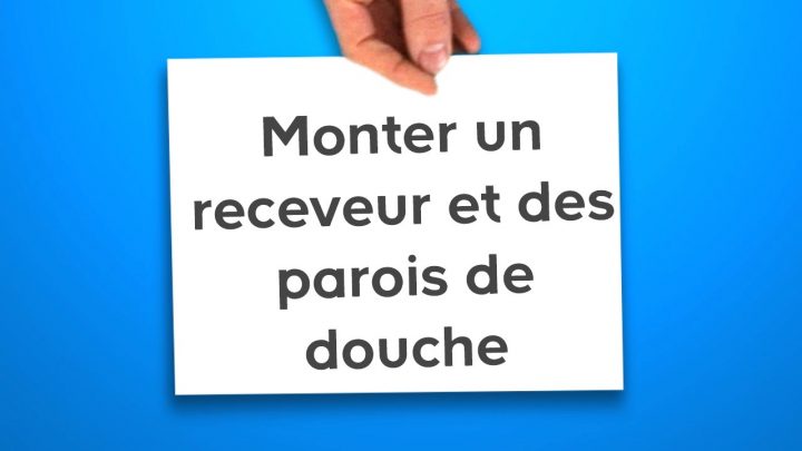 Monter Un Receveur Et Des Parois De Douche Castorama intérieur Poser Un Receveur Extra Plat Castorama