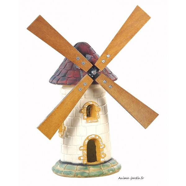 Moulin De Jardin, Tuile, Décoration De Jardin, 56Cm, Achat encequiconcerne Moulin À Vent De Jardin