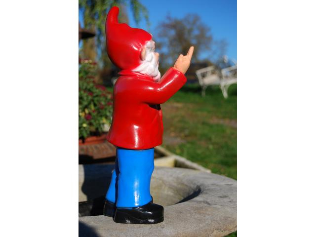 Nain De Jardin,Gnome Humouristique(Le Doigt D'Honneur avec Nain De Jardin Doigt D Honneur