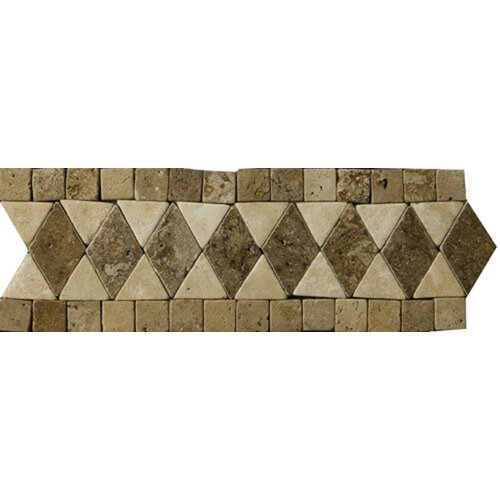 Natural Stone 12" X 4" Pisa Travertine Listello | Wayfair tout Listel Travertin