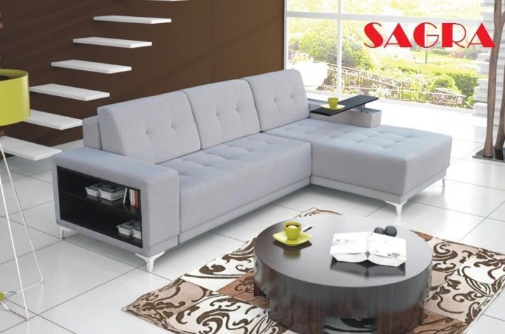 New Corner Sofa Martin Fabric Leather Grey Brow Black destiné Canape Angle Mobel Martin