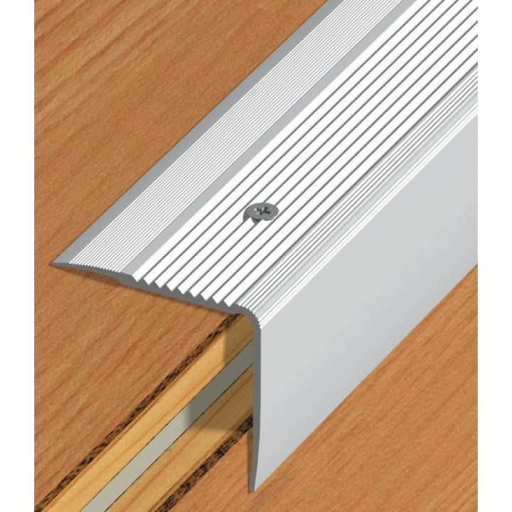 Nez De Marche Intérieur Ou Extérieur – Aluminium Strié intérieur Nez De Marche Carrelage Exterieur