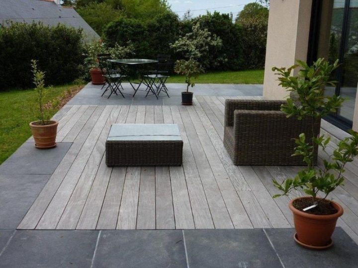 Nous Proposons Des Dallages De Pierre Naturelle Et Des intérieur Carrelage Terrasse Imitation Bois