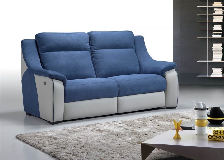 Orleans – Canape 3 Places Relax Electrique En Tissu destiné Canape Relax Electrique Ikea