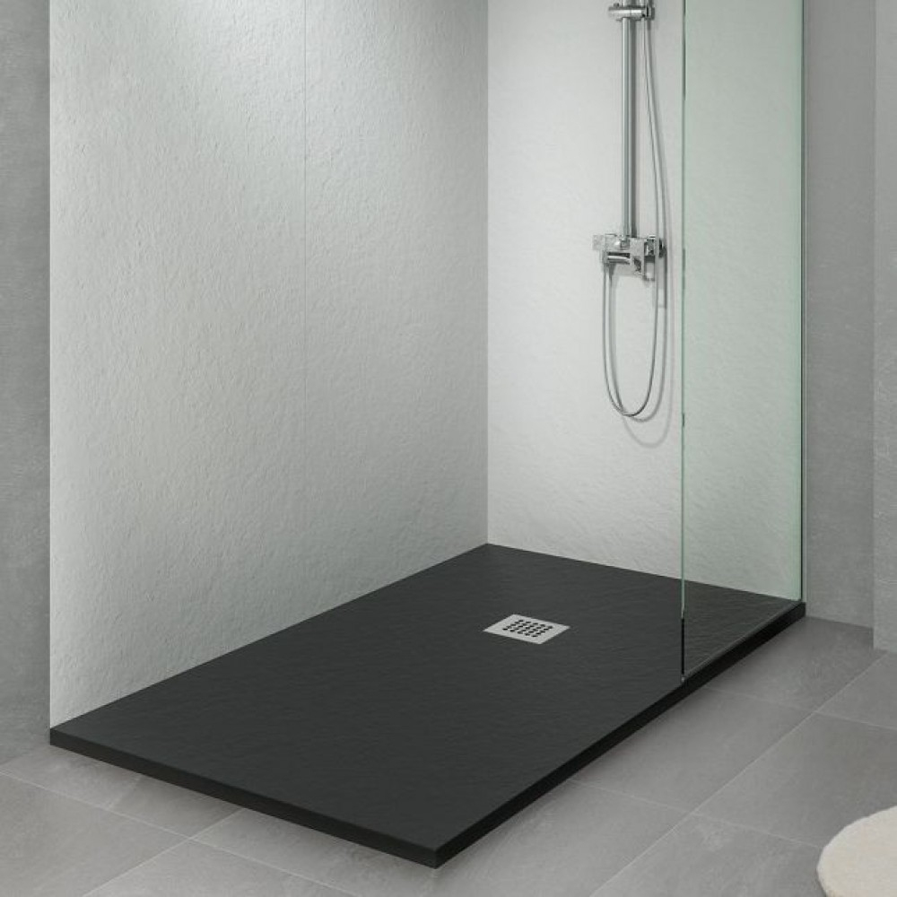 Panneau De Douche Mural X X X Mm Noir Gris Ou Beige Bathluxe Sur Bricozor