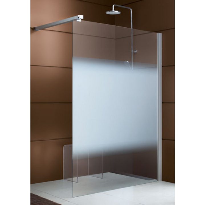 Paroi De Douche Ouverte Django Fixe Verre Transparent Argent 80 Cm Leda intérieur Paroi De Douche Leda