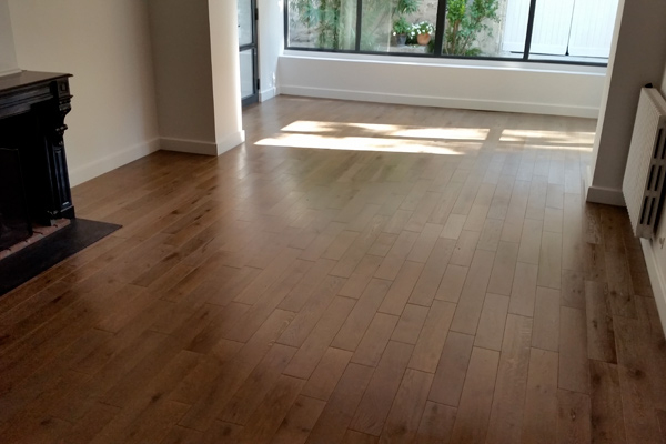 Parquet À Coller En Chêne Massif Colombier, Les avec Parquet Chataignier Massif À Coller