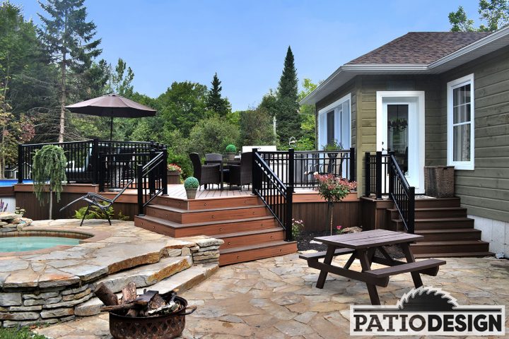 Patio Design – Construction & Design De Patios Et destiné Modele De Terrasse