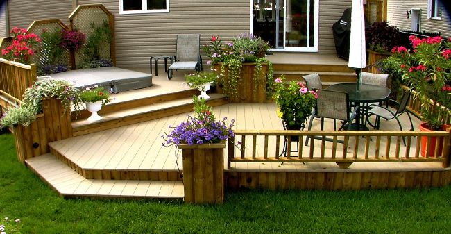 Patio Plus – Patio Avec Spa Intégré | Patio Plus, Idée intérieur Idee Exterieur