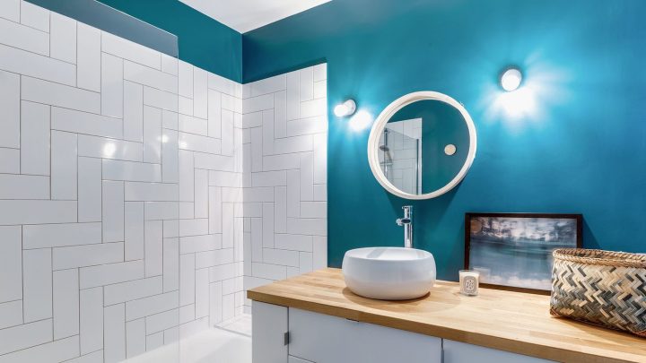 Peinture Salle De Bain : 40 Idées De Couleurs Pour Une Déco Tendance tout Repeindre Sa Salle De Bain