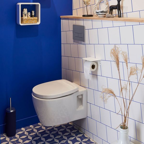 Peinture Wc : Idées Couleurs Pour Les Toilettes – Côté Maison dedans Peinture Toilette