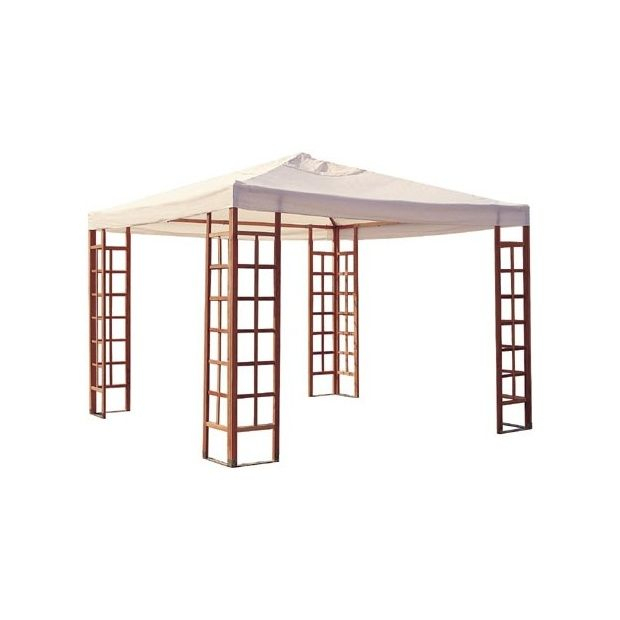 Pergola 3X3 Bois destiné Tonnelle De Jardin En Bois