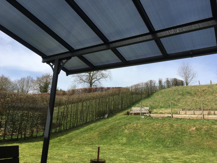 Pergola Adossée En Alu Ajustable – 3,05X4,36M X-Metal encequiconcerne Pergola Adossée Ajustable