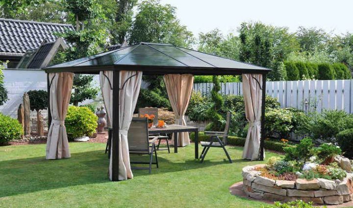 Pergola De Qualit Toit Rigide En Polycarbonate – Qualit à Pergola Polycarbonate 4X3